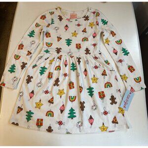 Cat & Jack Girls Long Sleeve Christmas Dress Size S 6/7 NWT